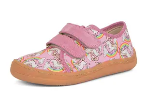 Plátěnky Froddo G1700379-4 White/Pink BAREFOOT