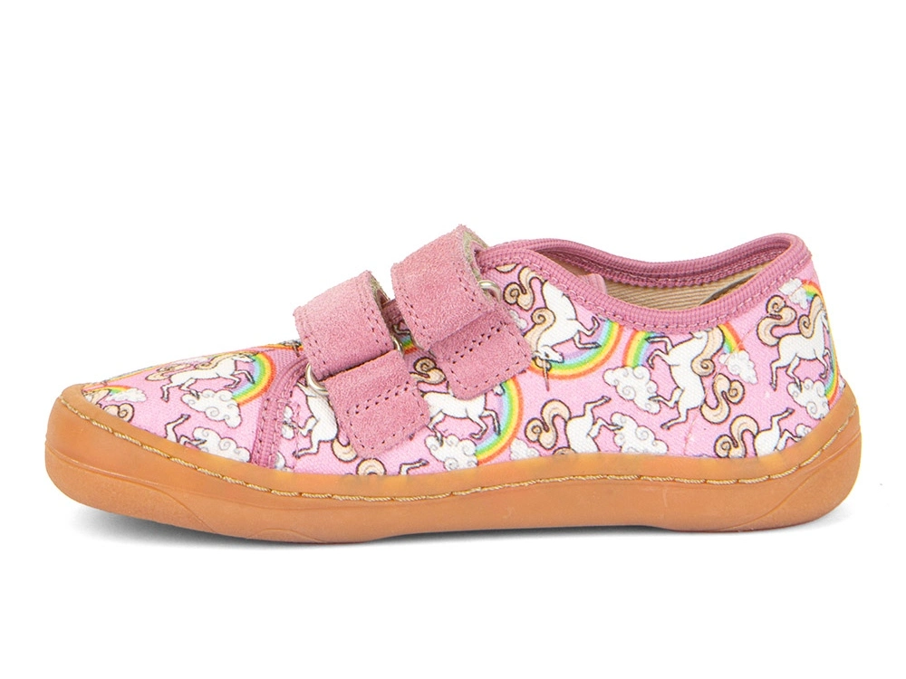 Plátěnky Froddo G1700379-4 White/Pink BAREFOOT