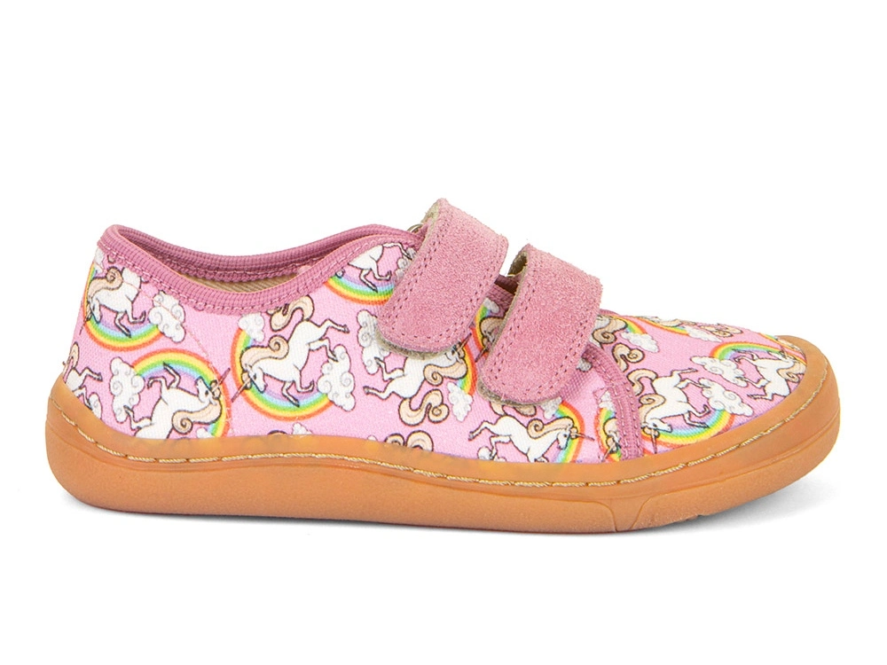 Plátěnky Froddo G1700379-4 White/Pink BAREFOOT