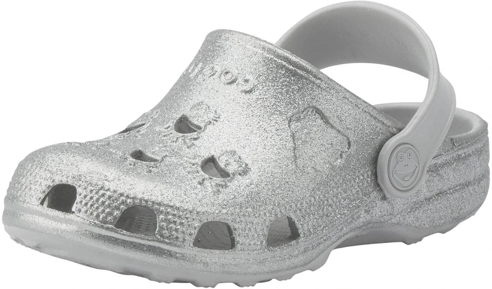 Coqui - nazouváky Little Frog Grey Glitter