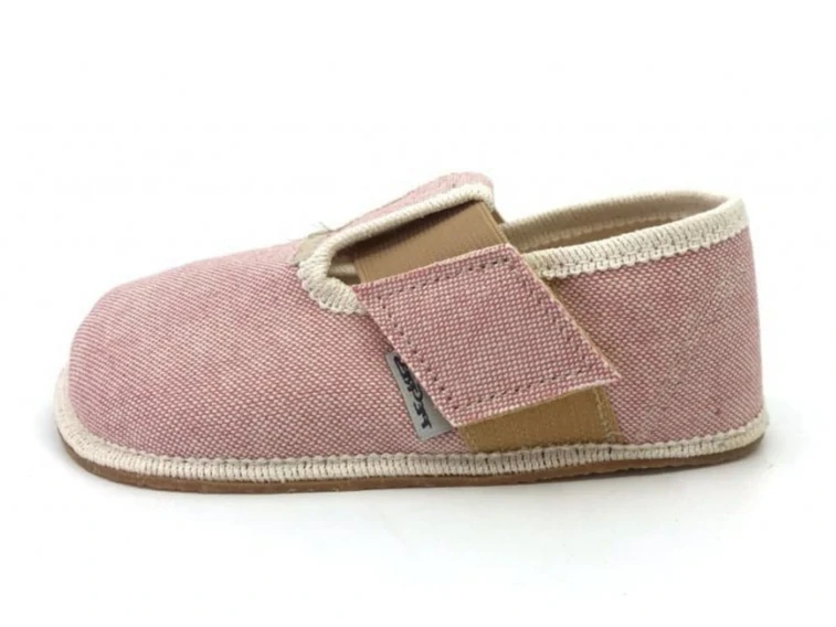 Pegres barefoot bačkory BF01U růžová