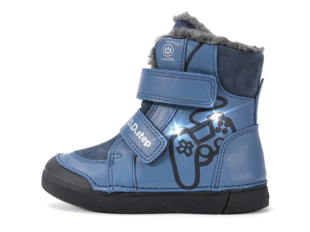 Zimní boty DDstep W068-62535B BLIKACÍ