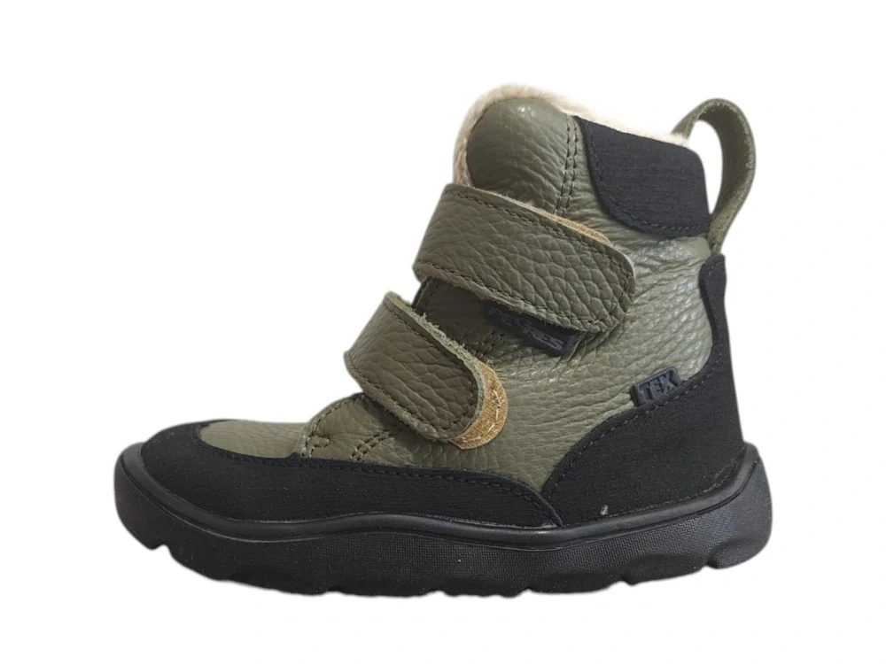 Zimní barefoot boty Pegres SBF 41 olivová