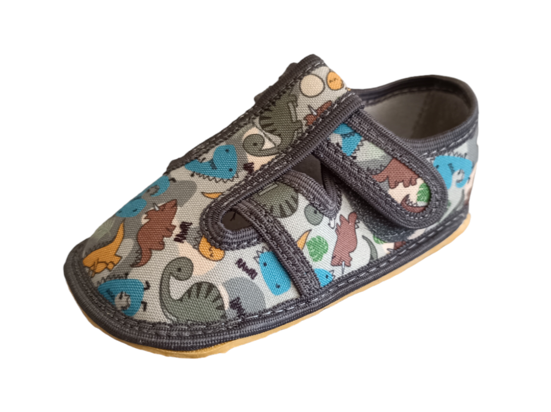 KTR Barefoot bačkory Bare 7 - dinosaurus