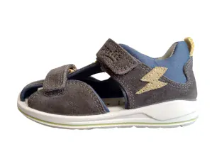 Sandále Superfit Boomerang 1-000861-2000 Grau/Blau/Velour/Text