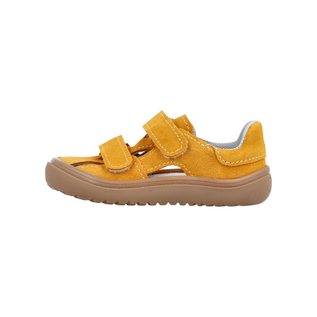 Sandále Jonap DAISY barefoot - hořčicová