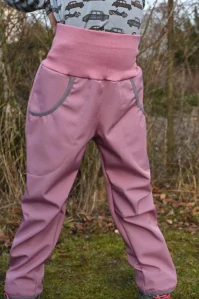 Musha - softshellové kalhoty s fleecem růžové