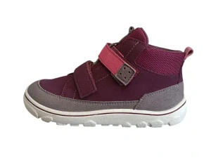 Celoroční barefoot boty Ricosta Pepino Joko 504300102/381 Merlot/Graphit