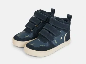 Celoroční barefoot boty Bundgaard Nero Mini BG303322-9111 Navy Dino