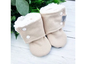 Kulišárny - barefoot capáčky s beránkem wafle Cappuccino