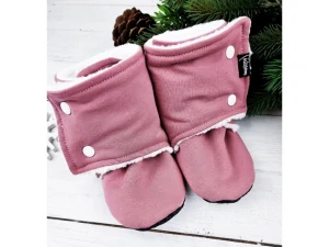 Kulišárny - barefoot capáčky s beránkem OldPink