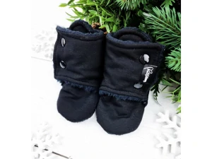 Kulišárny - barefoot capáčky s beránkem Black