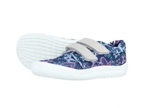 Tenisky Jonap B7 BAREFOOT - modrá srdce