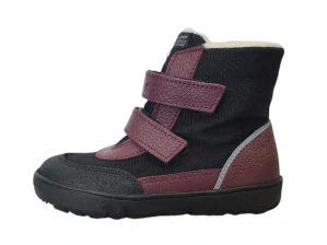 Zimní boty KTR - K012/02/BARE Bordo/černá