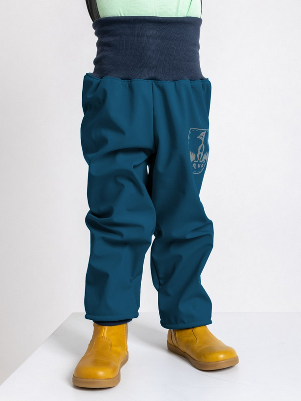 Unuo batolecí softshellové kalhoty s fleesem BASIC - kobaltová