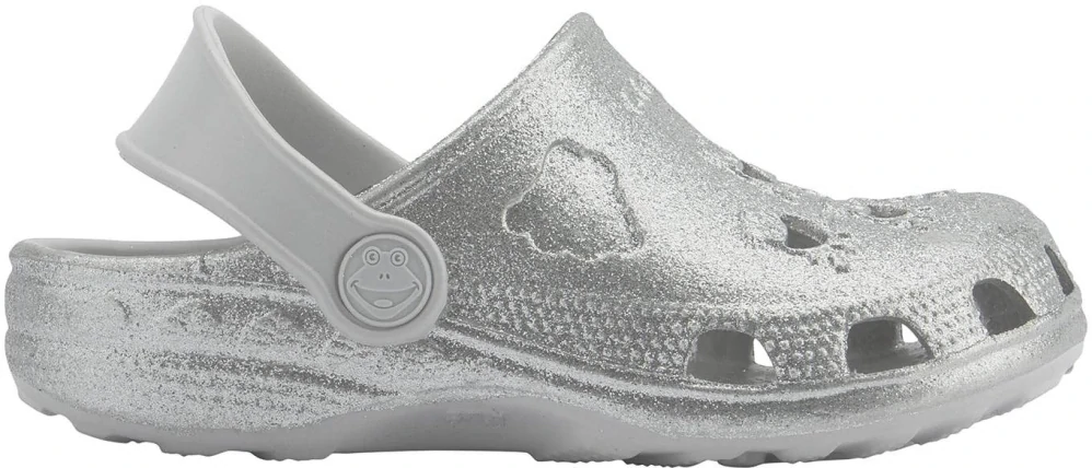 Coqui - nazouváky Little Frog Grey Glitter