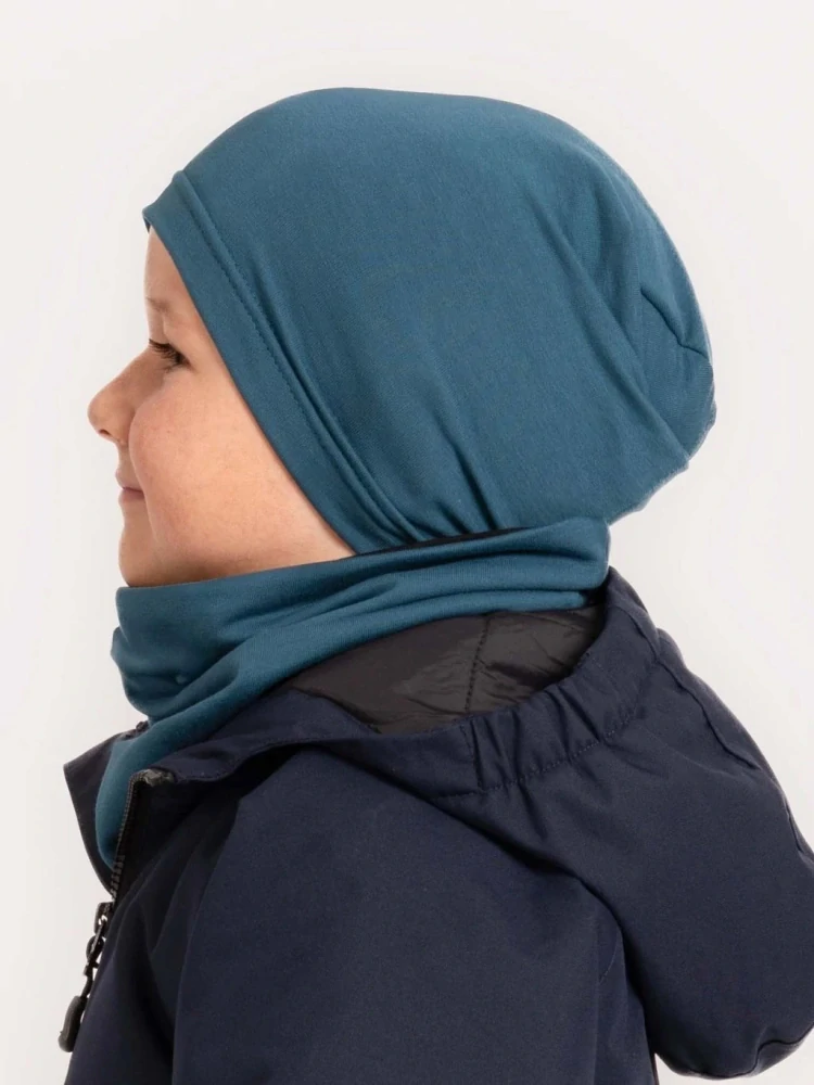 Unuo čepice z teplákoviny Homeless - petrolejová