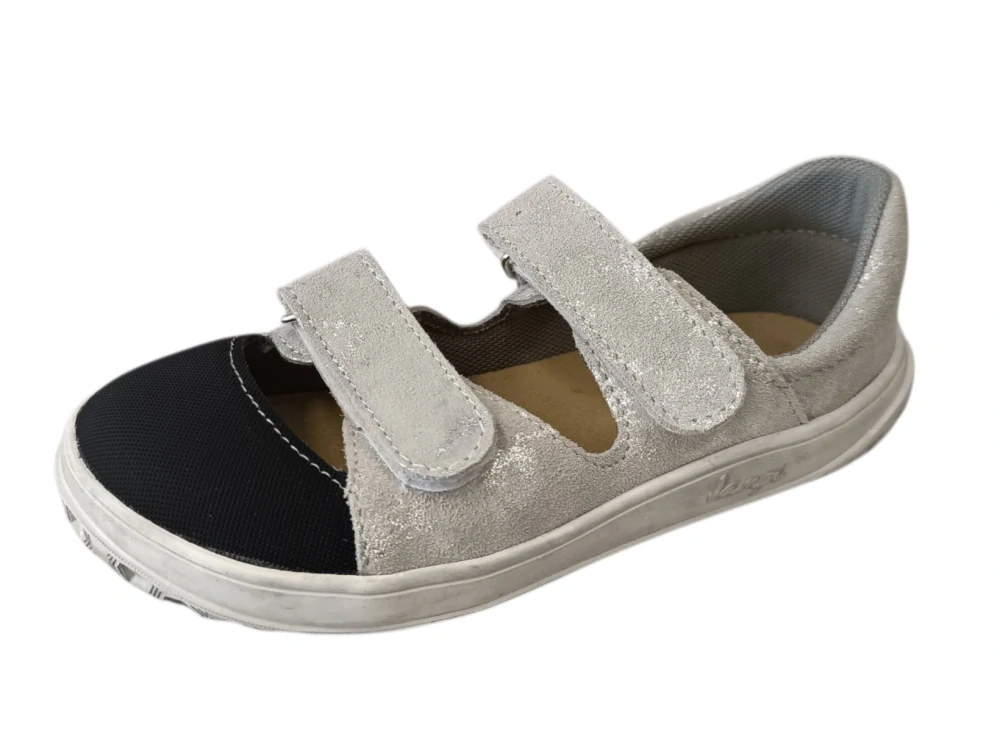 Sandály Jonap B21 barefoot - béžová tisk