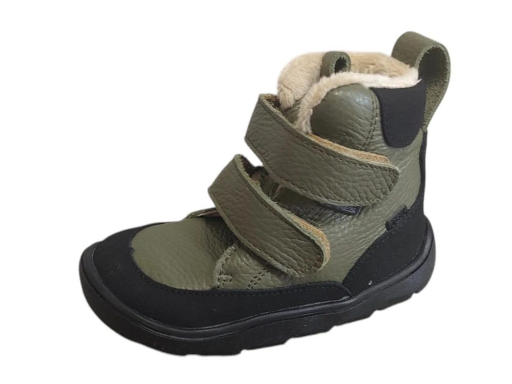 Zimní barefoot boty Pegres SBF 41 olivová