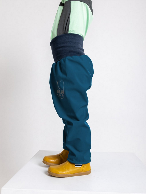 Unuo batolecí softshellové kalhoty s fleesem BASIC - kobaltová