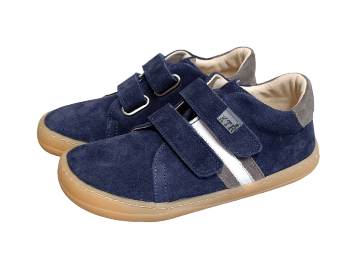 Celoroční barefoot boty KTR - LOGAN/AM Navy