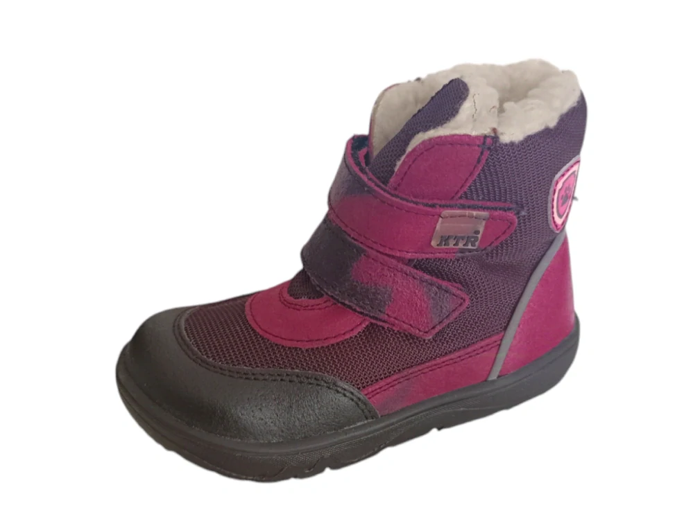 Zimní boty KTR - SN2409/TEX/PA - Burgundy