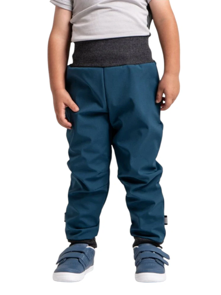 Unuo batolecí softshellové kalhoty s fleesem Street - kobaltové