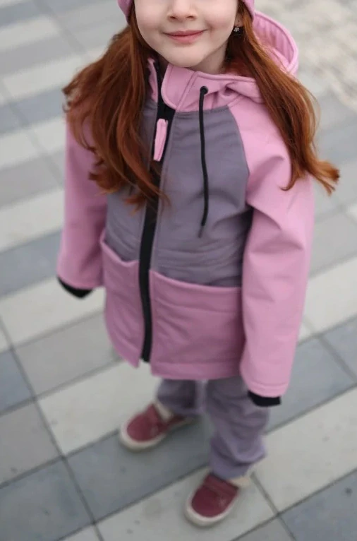 Musha - softshellová bunda 3 barevná (šedá/růžová)