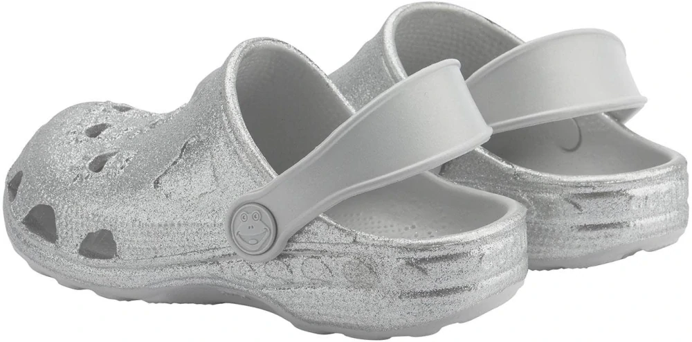 Coqui - nazouváky Little Frog Grey Glitter