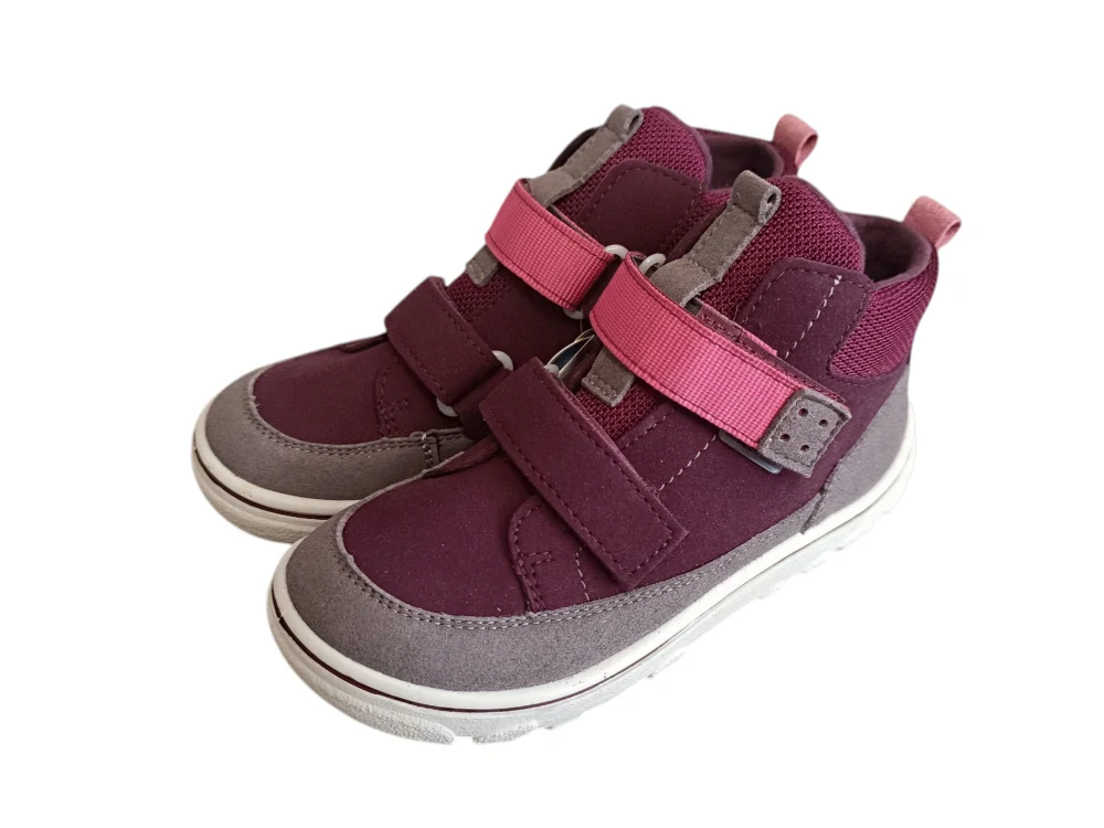 Celoroční barefoot boty Ricosta Pepino Joko 504300102/381 Merlot/Graphit