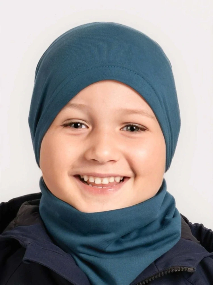 Unuo čepice z teplákoviny Homeless - petrolejová