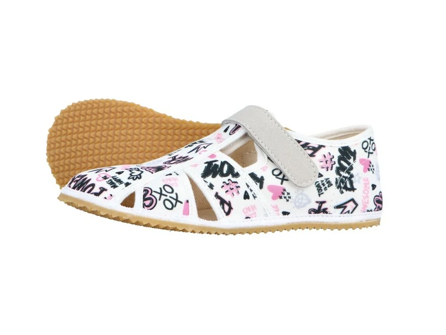 Jonap Home barefoot bačkory - girl power