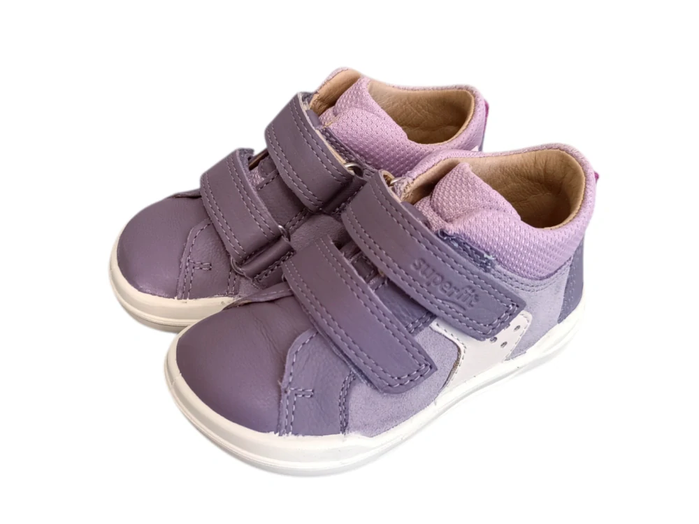 Celoroční barefoot boty Superfit Superfree 1-000543-8510 Lila