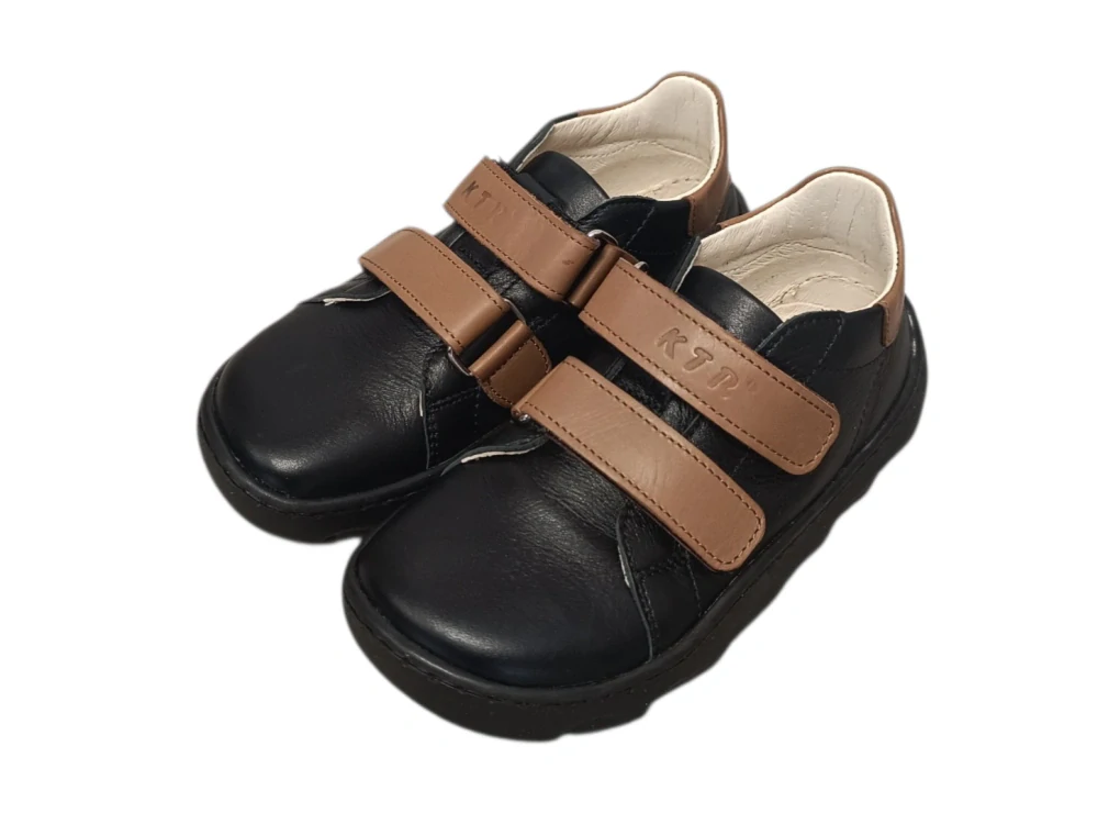 Celoroční barefoot boty KTR - KUSH černá+hnědá