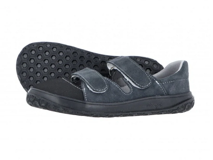 Sandály Jonap B21 barefoot - tmavě šedá
