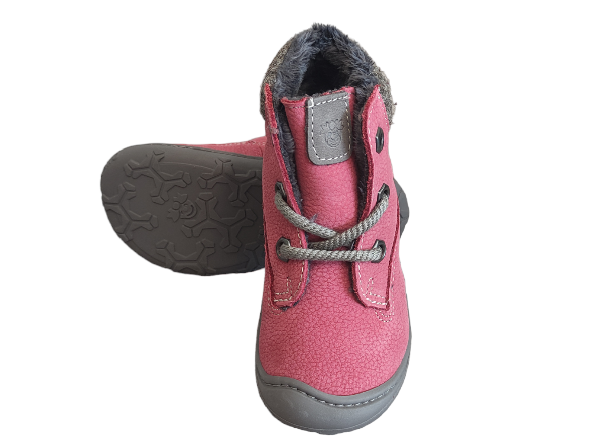 Zimní barefoot boty Ricosta Tary 501202902/320 Rosewood