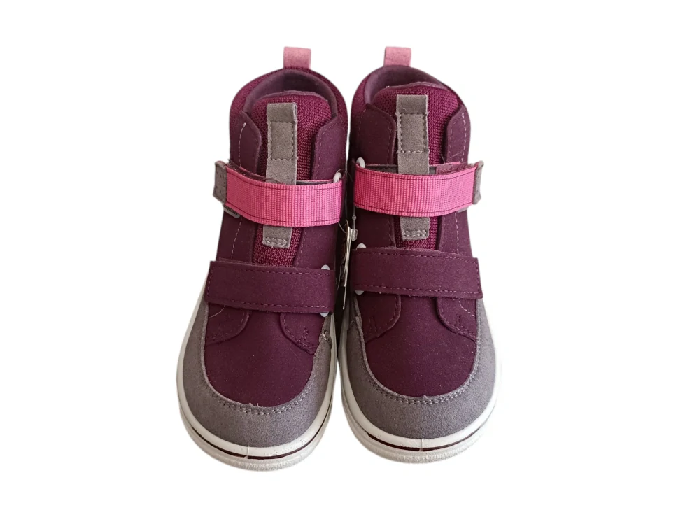Celoroční barefoot boty Ricosta Pepino Joko 504300102/381 Merlot/Graphit