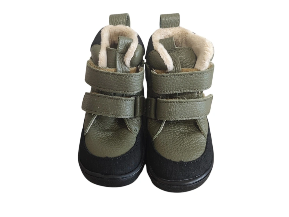 Zimní barefoot boty Pegres SBF 41 olivová