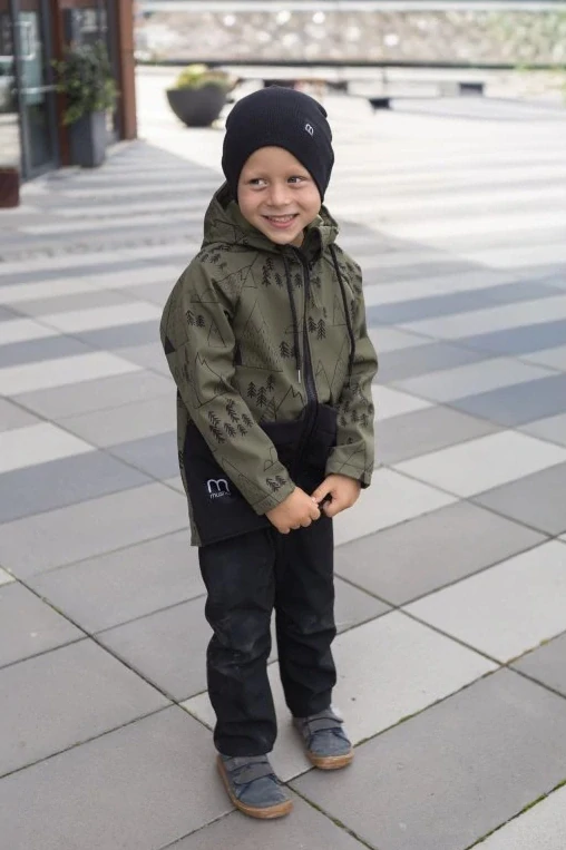 Musha - softshellová bunda khaki hory a les