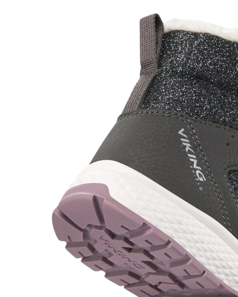 Zimní boty Viking Equip Glitter Warm WP 2V 3-95515-7794 Charcoal/Dusty Pink